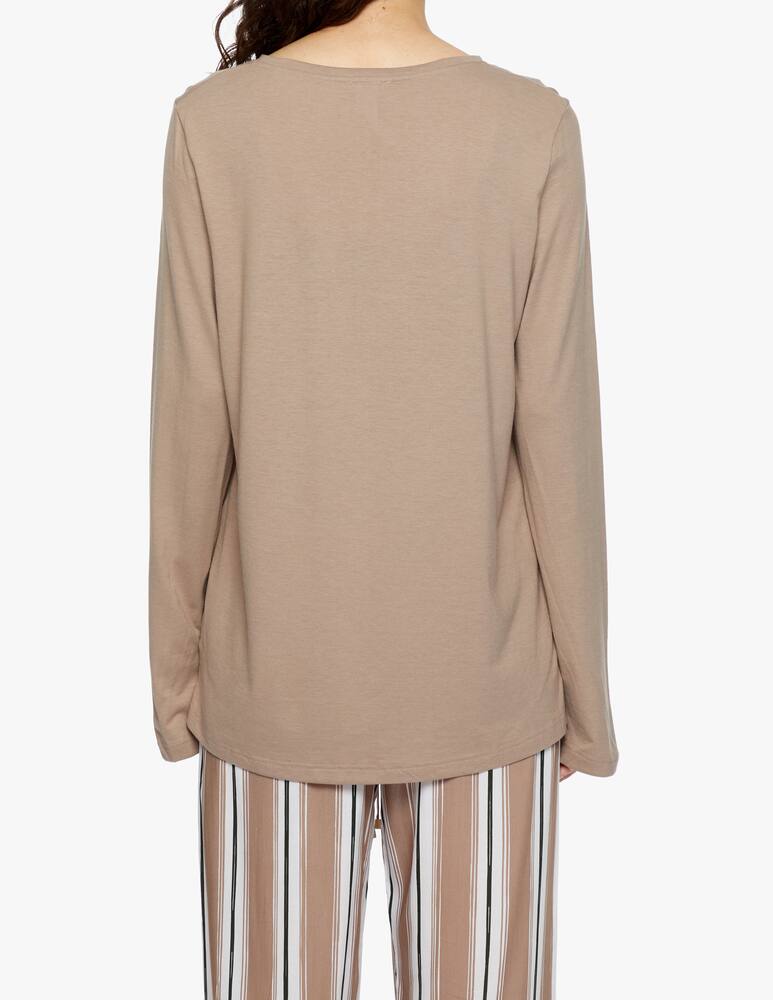 rinascente Hanro Henley long sleeve top