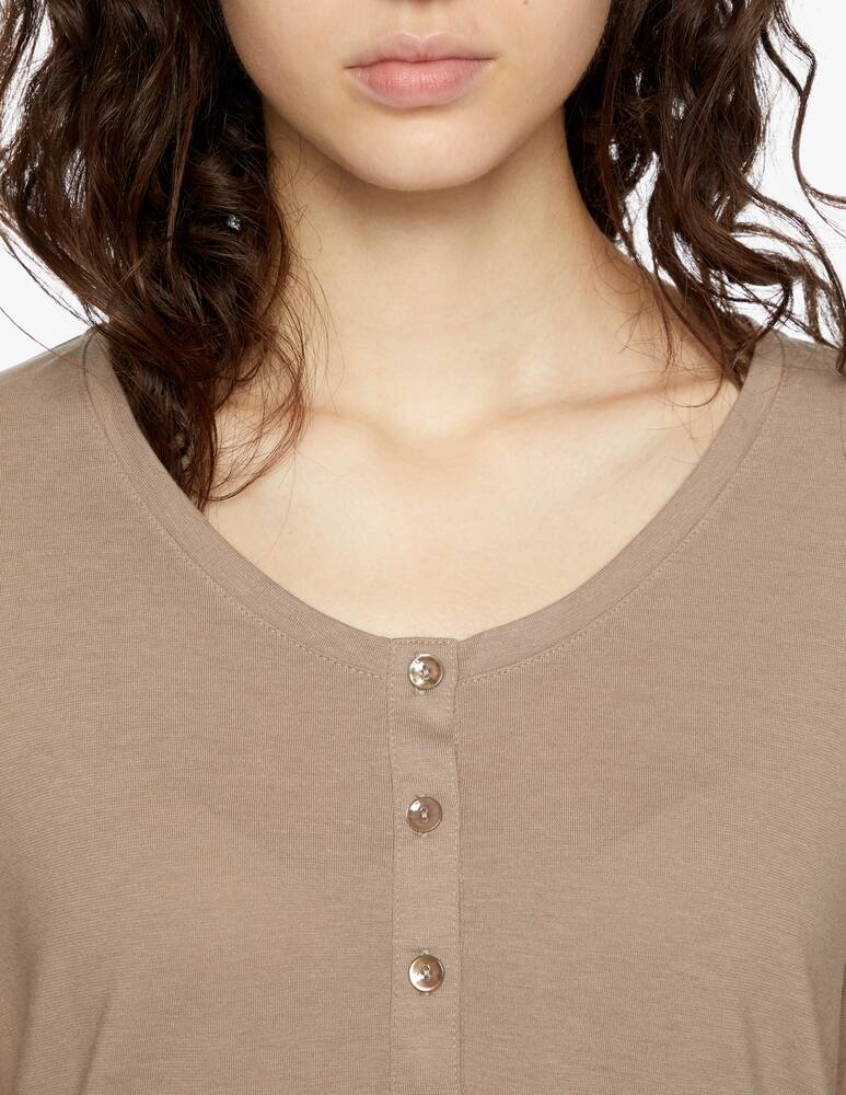 rinascente Hanro Henley long sleeve top