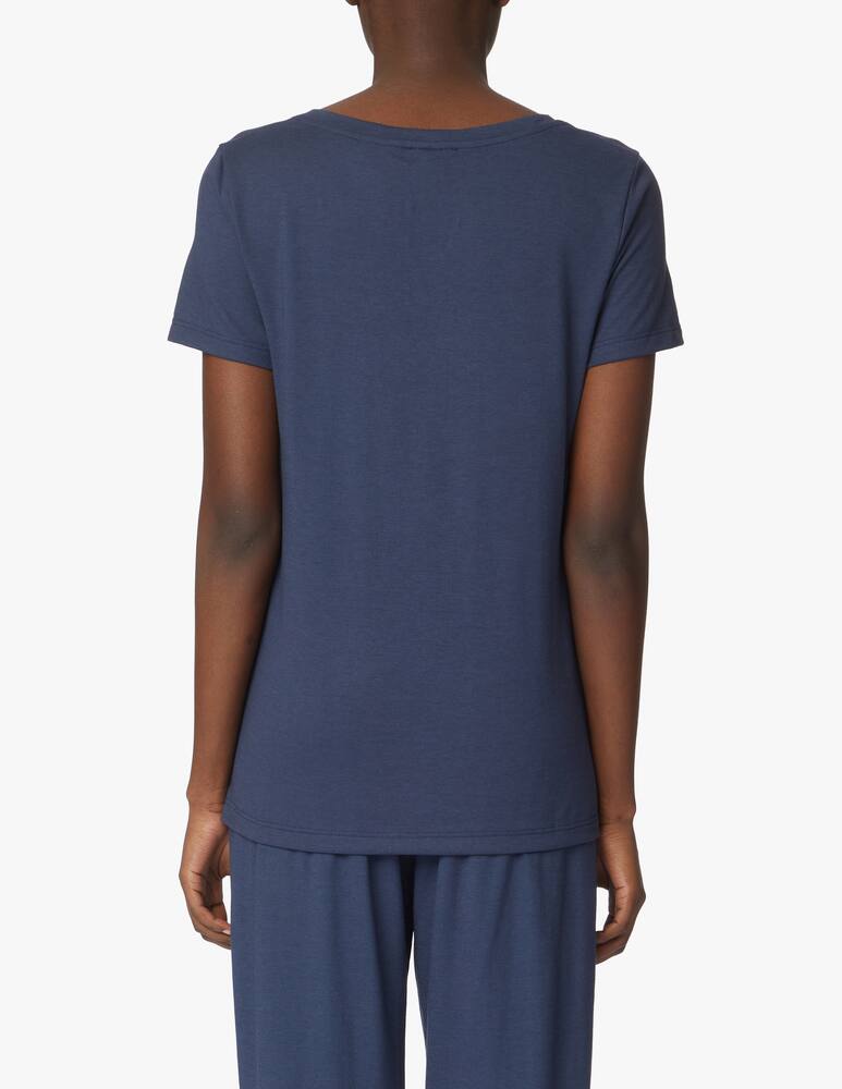 rinascente Hanro Sleep & Lounge short sleeved top - blue