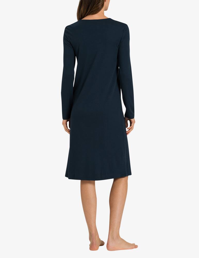 rinascente Hanro Camicia da notte a manica lunga - Blu