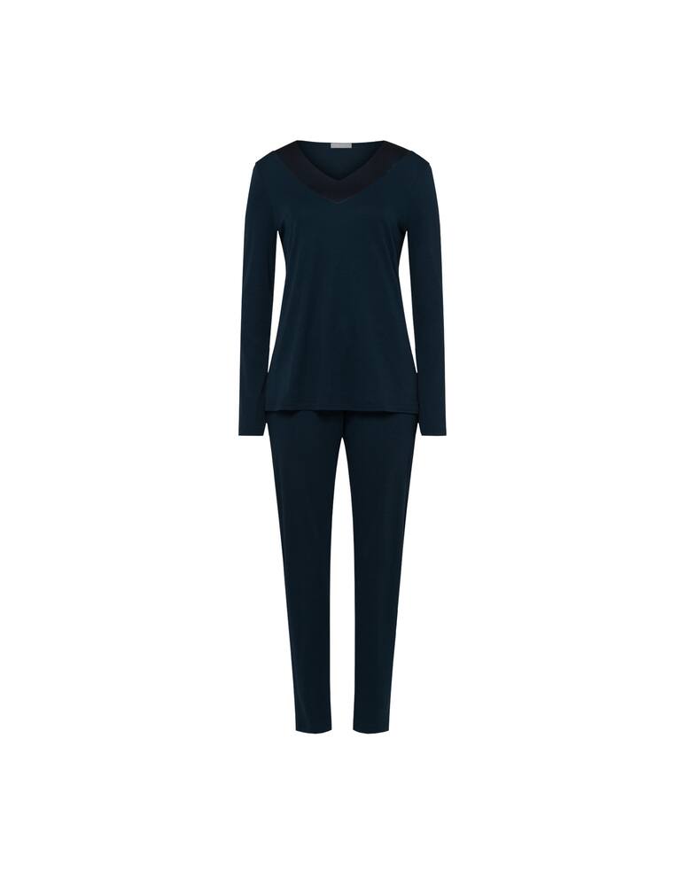 rinascente Hanro Pigiama a manicalunga - Blu