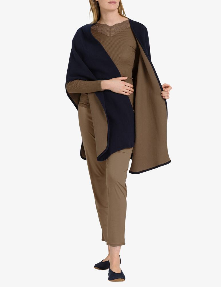 Hanro Poncho - Blu - immagine 2