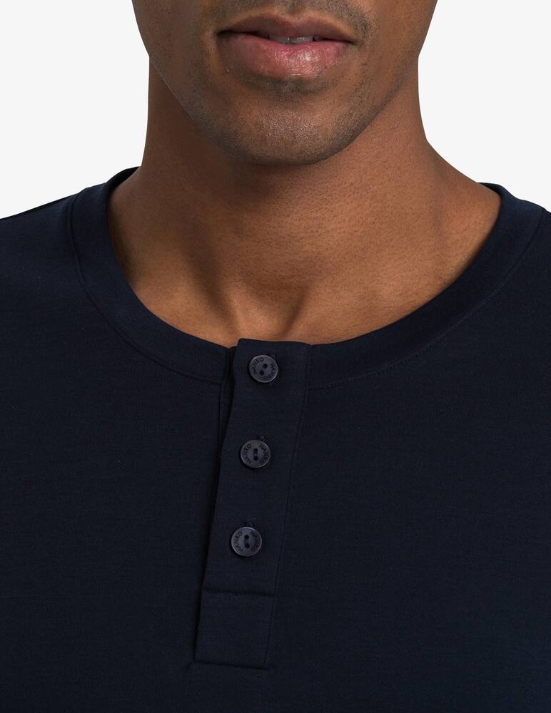 rinascente Hanro Long sleeve pajama interlock - Blue