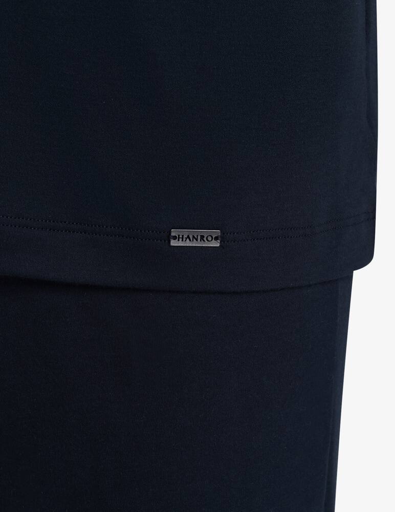 rinascente Hanro Long sleeve pajama interlock - Blue
