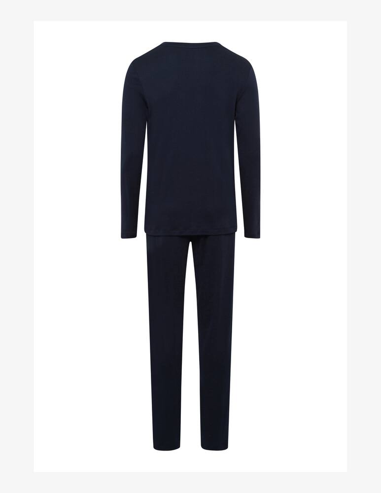 rinascente Hanro Long sleeve pajama interlock - Blue