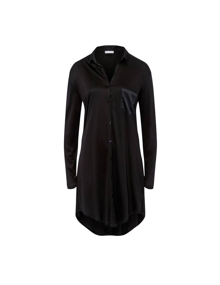 rinascente Hanro Camicia da notte a manica lunga - Nero