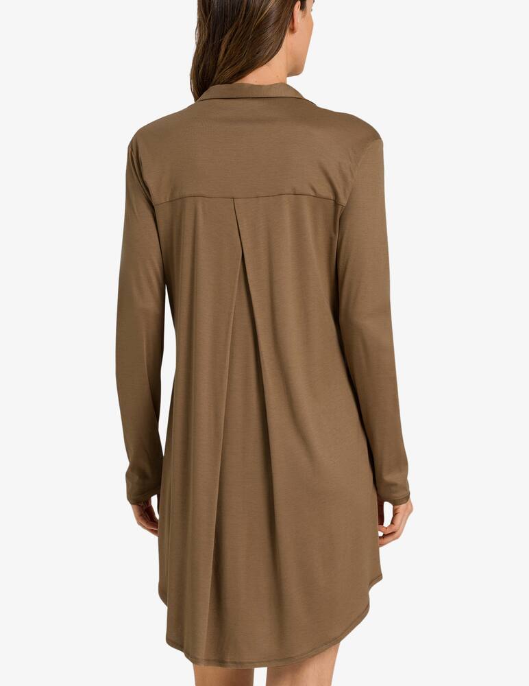 rinascente Hanro Camicia da notte a manica lunga - Marrone