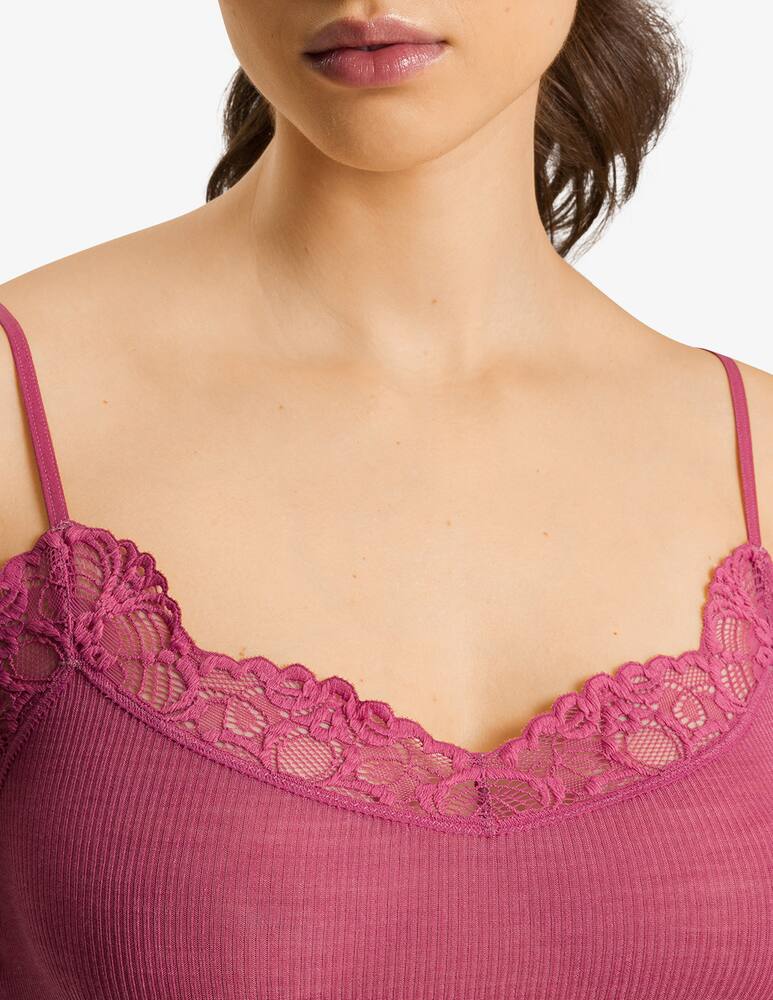 rinascente Hanro Top in lana e seta