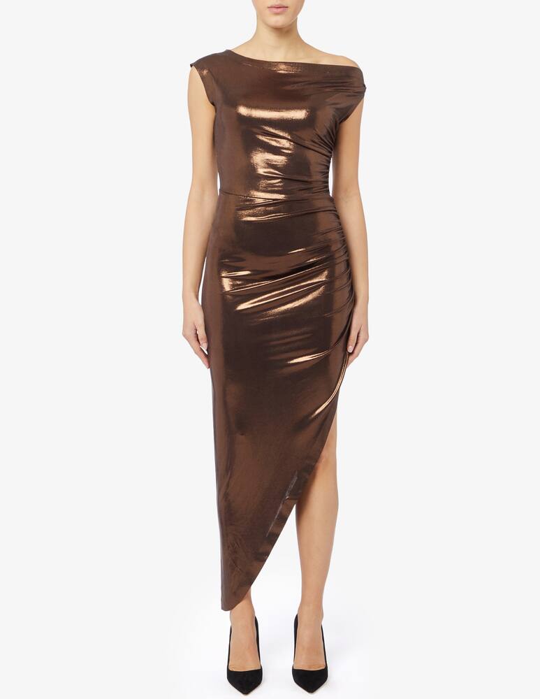 rinascente Norma Kamali Side drape gown