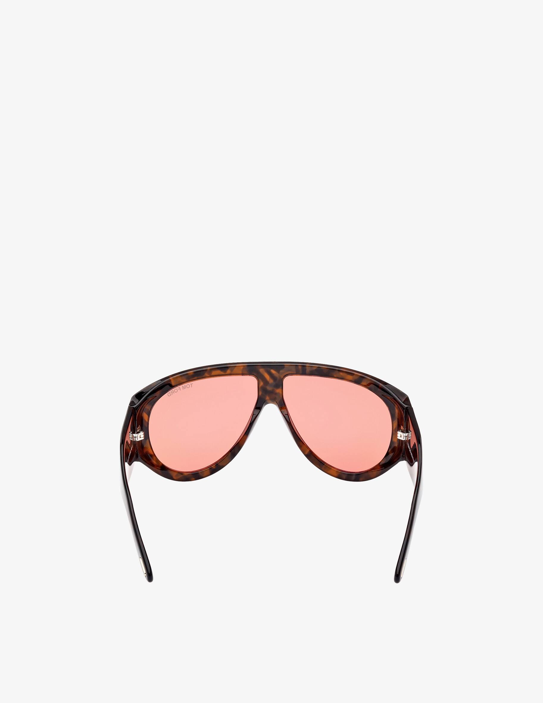 Occhiali Da Sole Tom Ford Bronson TF1044 Oversize Aviator – Lenti 60mm Nero/Giallo
