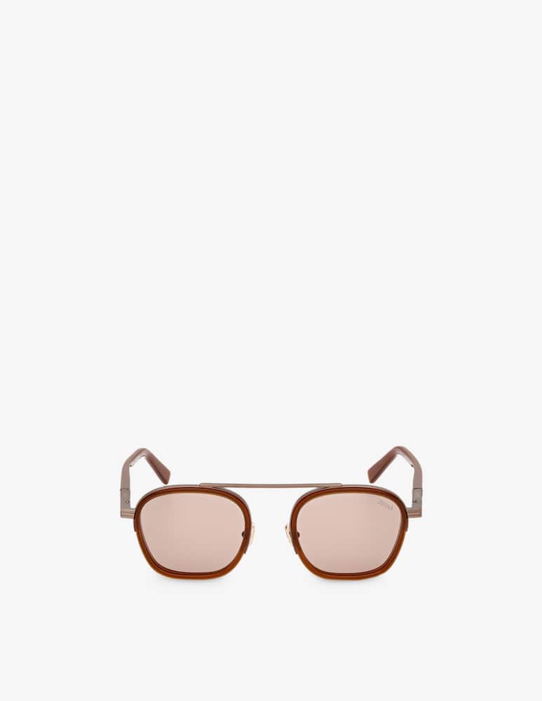 Zegna Occhiali da sole squadrati EZ0231 - immagine 2 Zegna Occhiali da sole squadrati EZ0231 - immagine 2