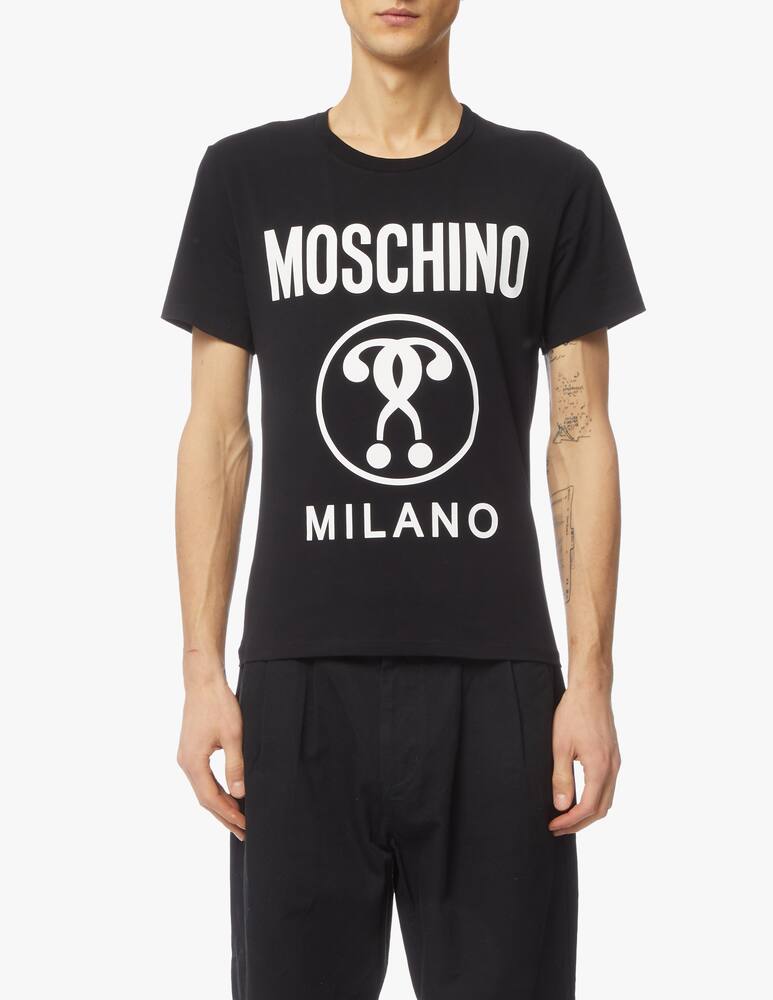 rinascente Moschino Double mark logo t-shirt