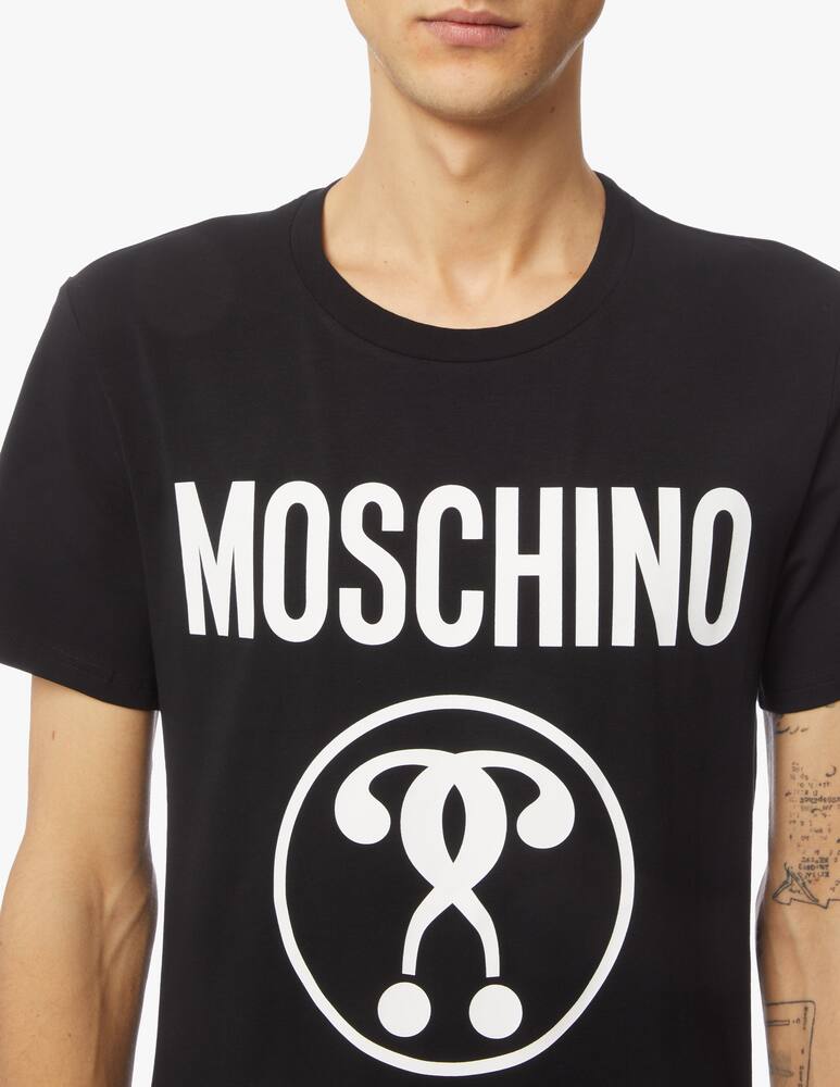 rinascente Moschino Double mark logo t-shirt