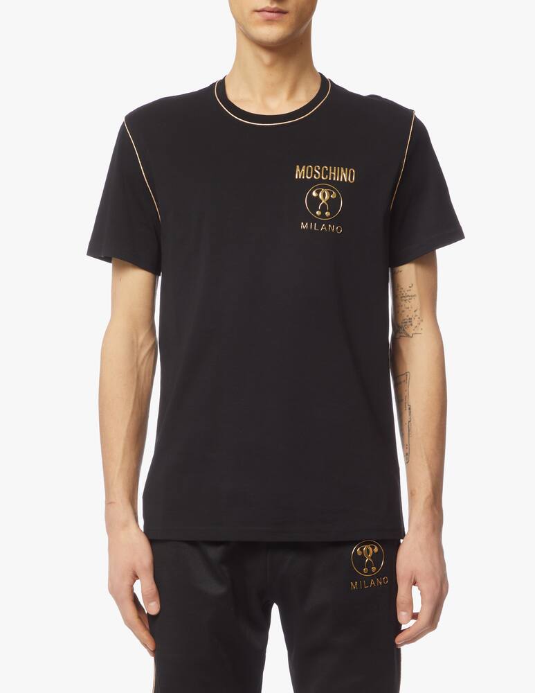 rinascente Moschino T-shirt con logo oro