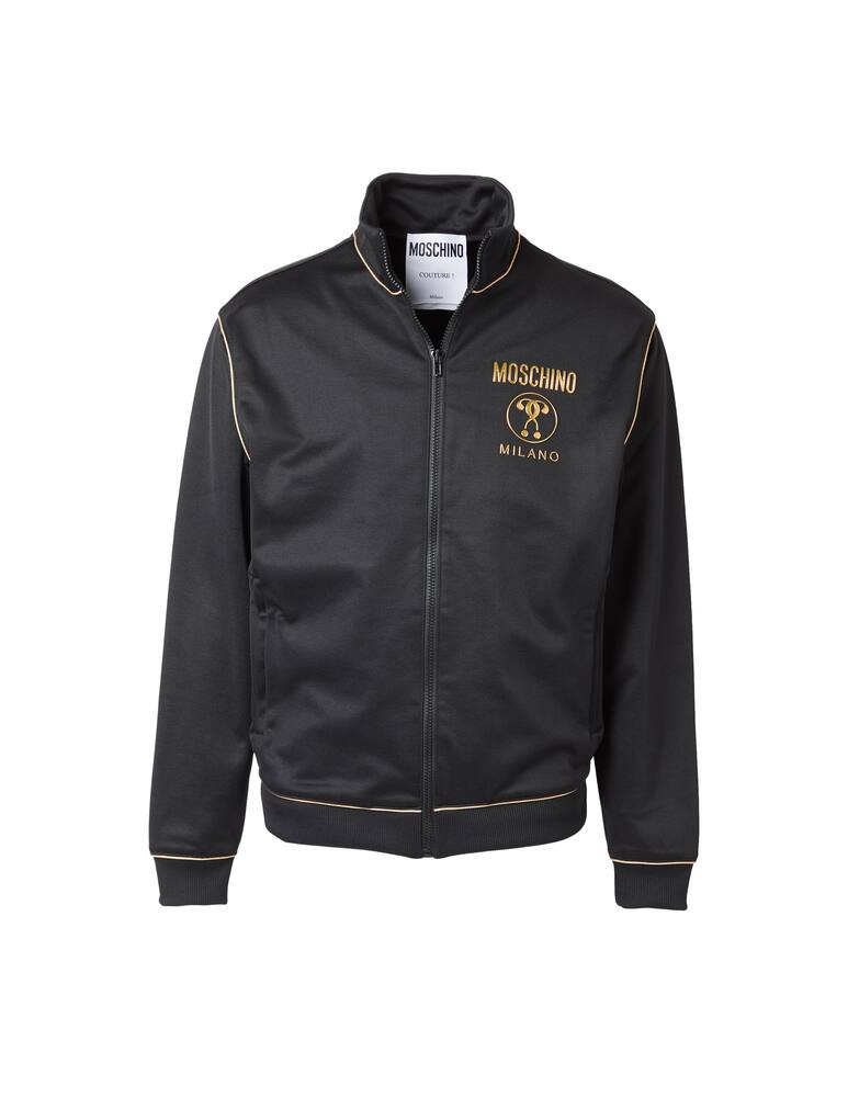 rinascente Moschino Felpa full zip con logo oro