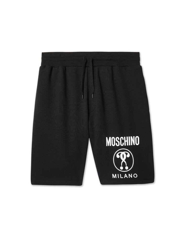 rinascente Moschino Shorts organic cotton dqm logo - black