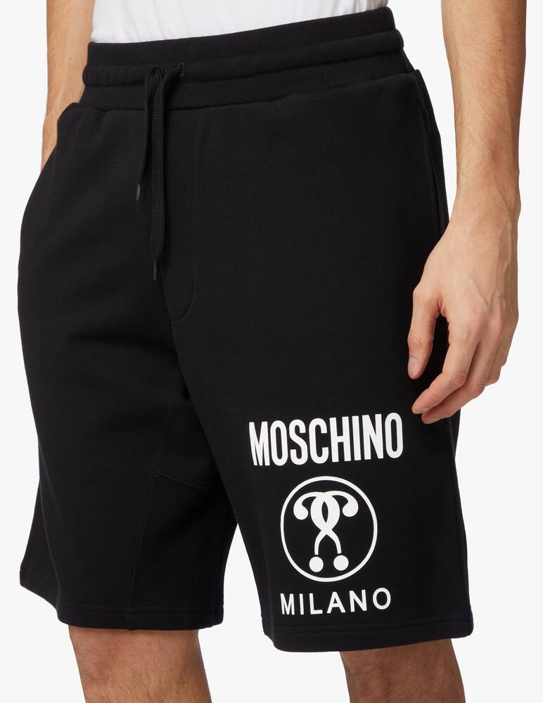 rinascente Moschino Shorts organic cotton dqm logo - black