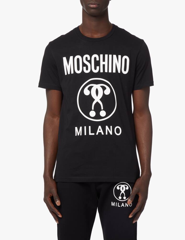 Moschino Couture Maglietta girocollo dqm logo - immagine 1 Moschino Couture Maglietta girocollo dqm logo - immagine 1