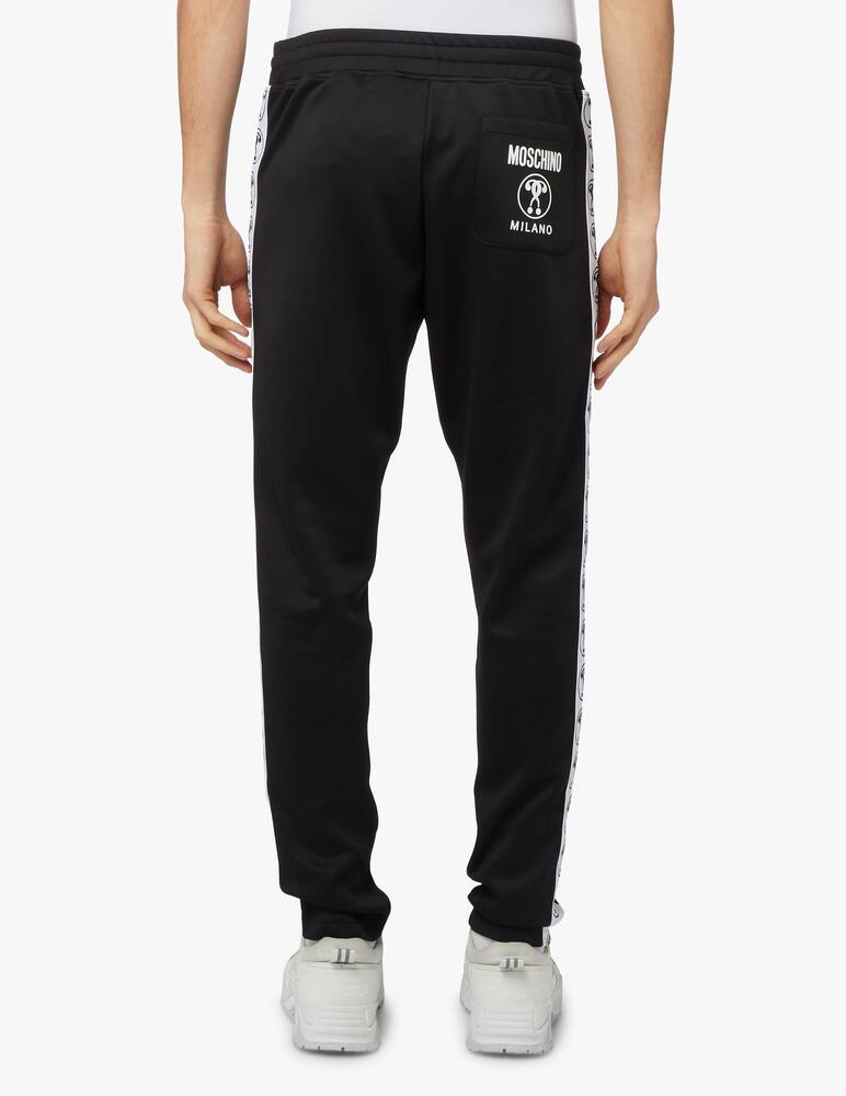 rinascente Moschino Pantalone felpa tecnica dqm tape - nero