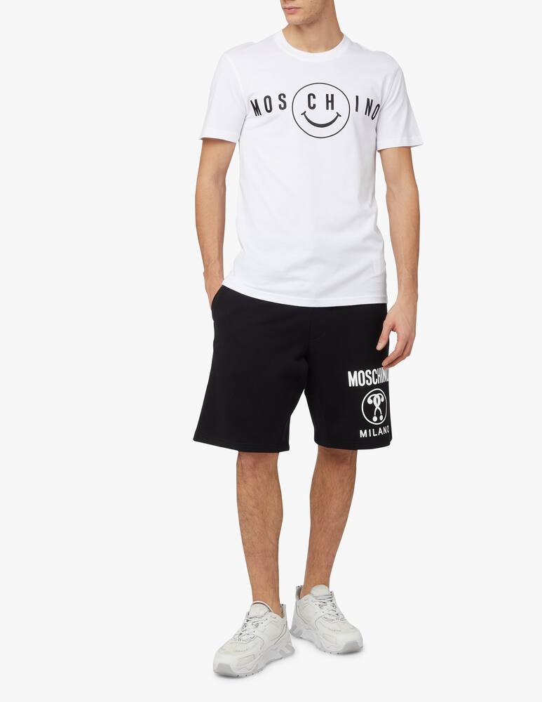 rinascente Moschino Maglietta smile logo - bianco