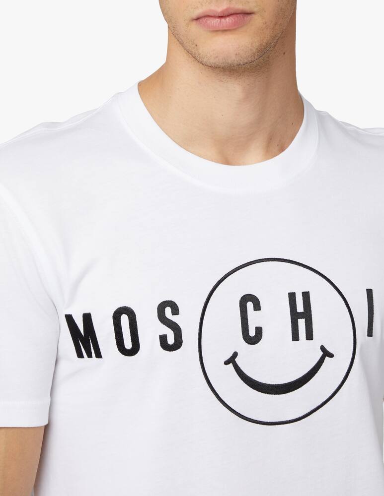 rinascente Moschino Maglietta smile logo - bianco