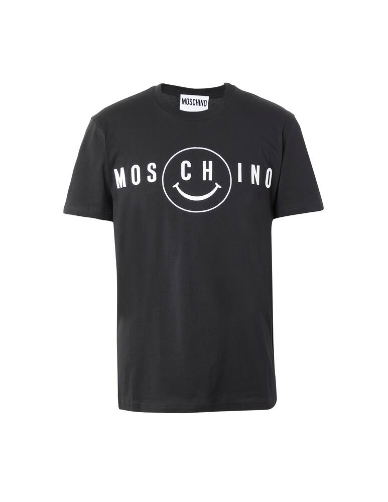 rinascente Moschino T-shirt smile logo - black