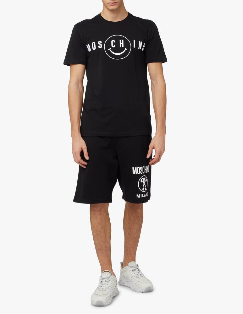 rinascente Moschino T-shirt smile logo - black