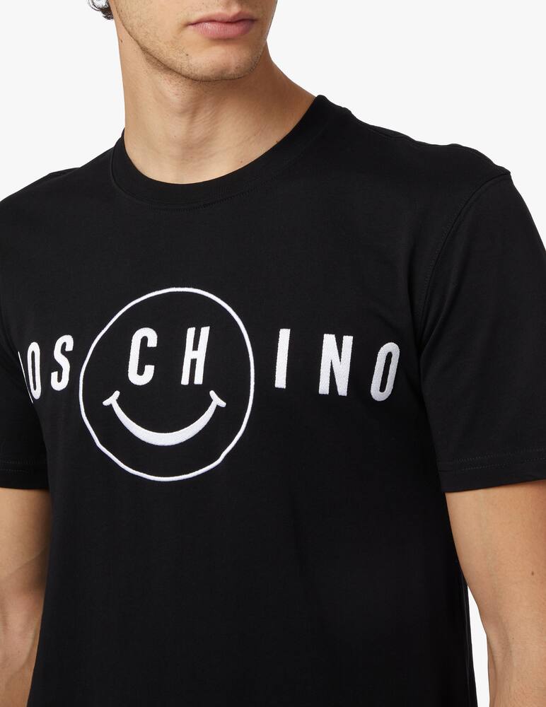 rinascente Moschino T-shirt smile logo - black