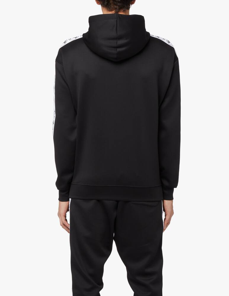 rinascente Moschino Hoodie logo tape - black