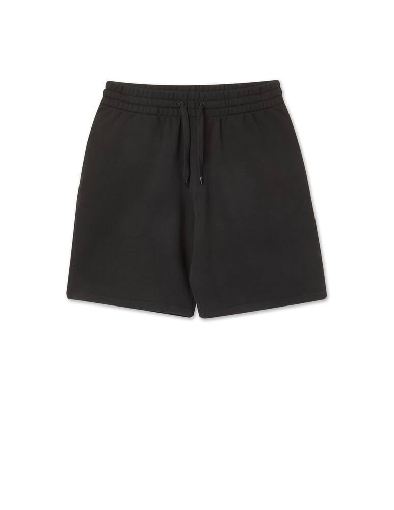 rinascente Moschino Metallic logo sweatshort - black