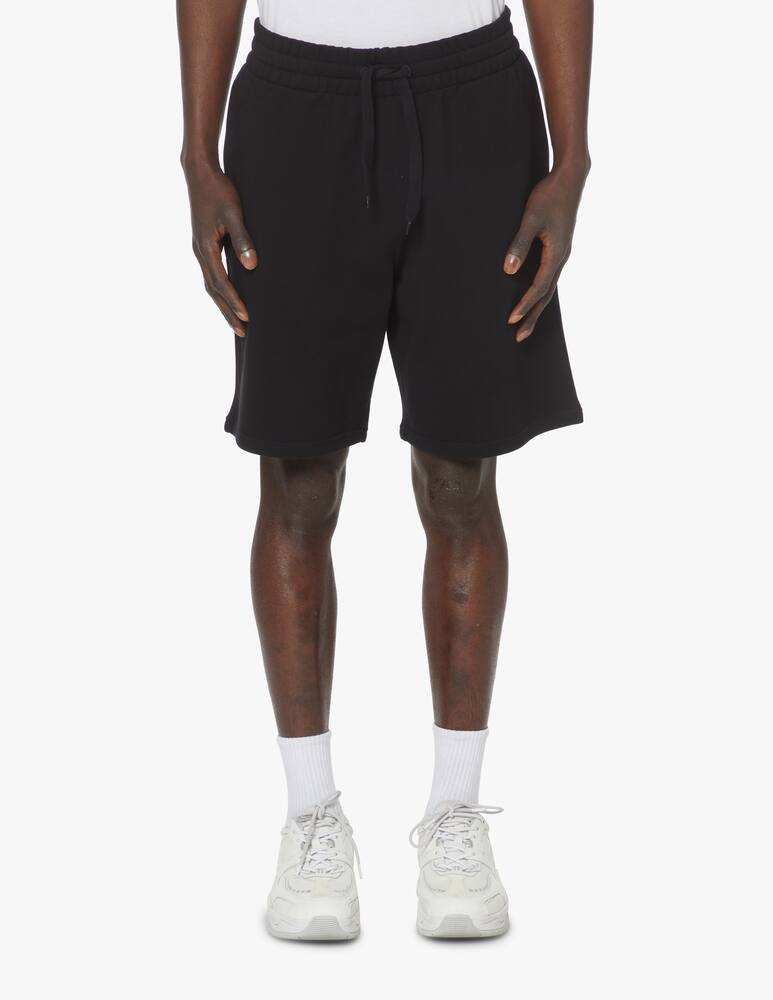 rinascente Moschino Metallic logo sweatshort - black