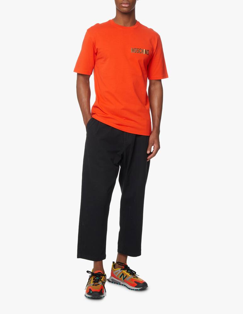 rinascente Moschino Metallic logo t-shirt - orange