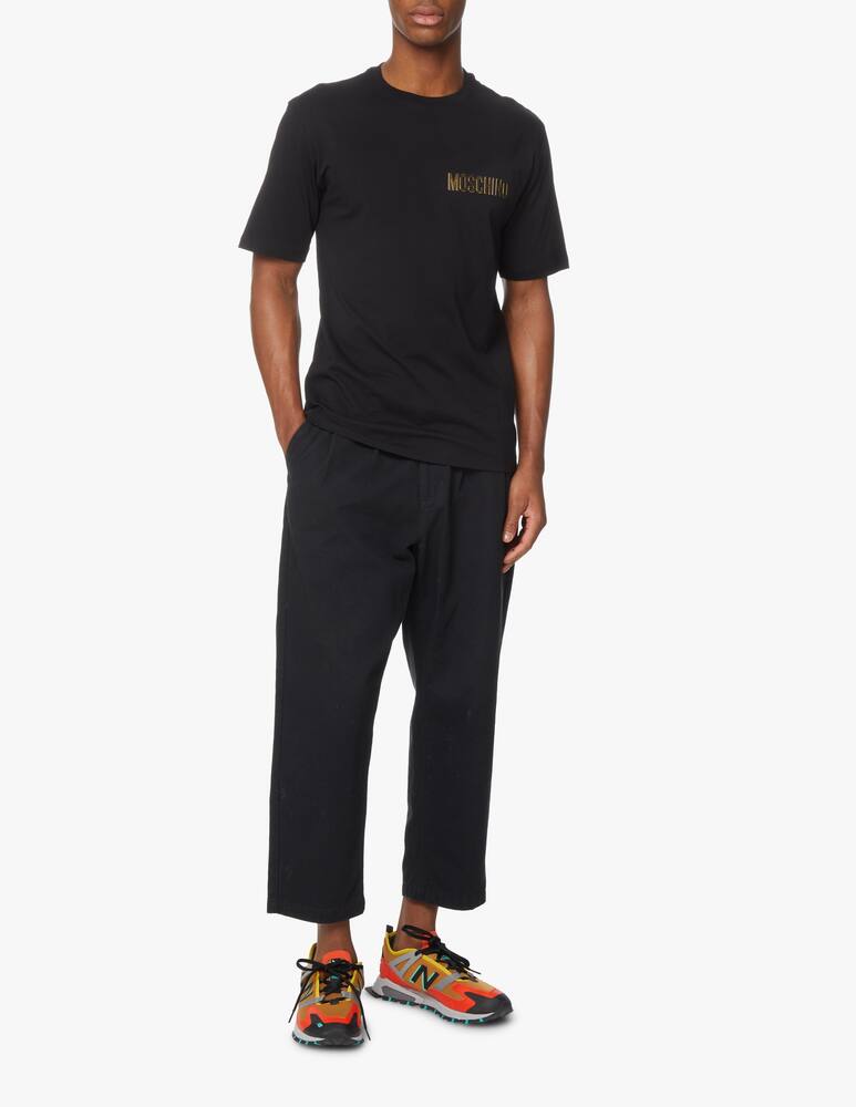 rinascente Moschino Maglietta manica corta metallic logo - nero