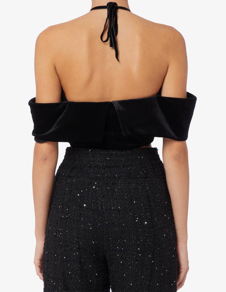 rinascente Philosophy di Lorenzo Serafini Off shoulder velvet top