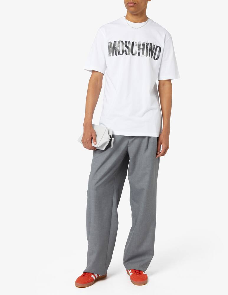 rinascente Moschino Logo belt t-shirt