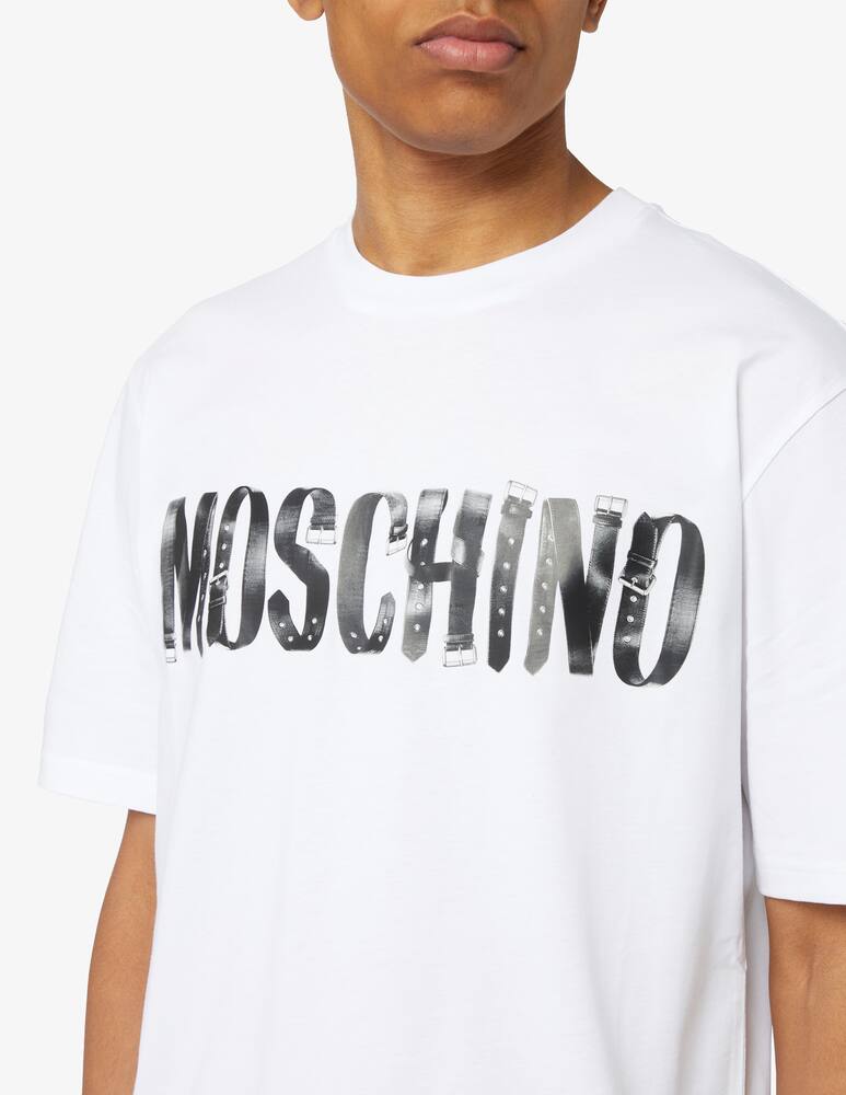 rinascente Moschino Logo belt t-shirt