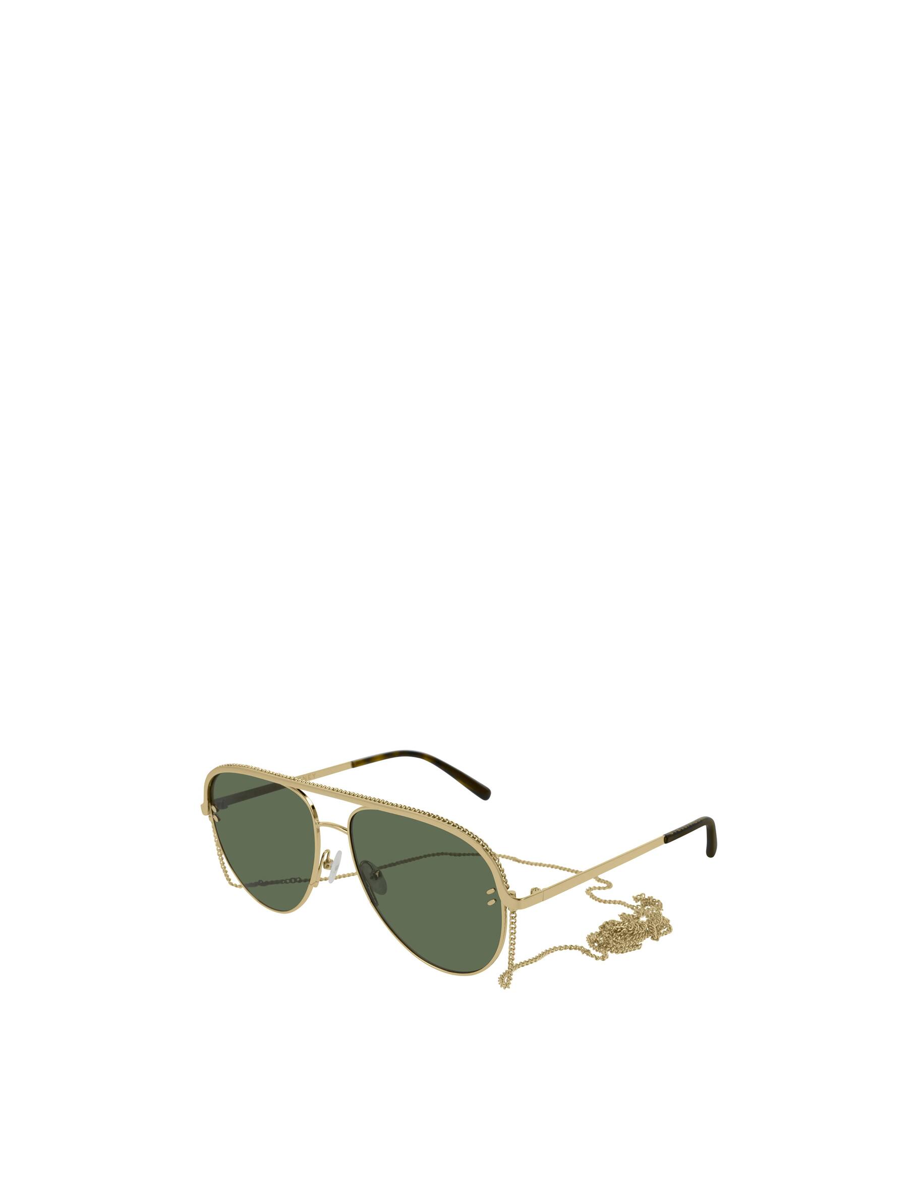 Popular Stella McCartney Double Bridge Pilot Sunglasses With Falabella/Chain Stella McCartney Falabella cat eye sunglasses for Women  main image 4