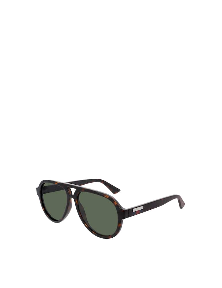 rinascente Gucci Sporty Oversize Pilot With Double Bridge Sunglasses GG0767S