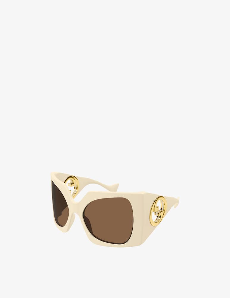 rinascente Gucci GG1255S oversized sunglasses - White