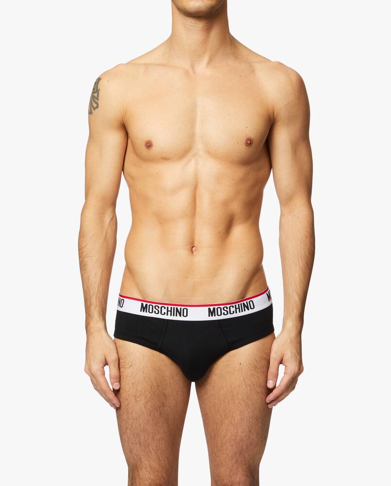 Moschino 2 pack - slip in cotone - nero - immagine 2 Moschino 2 pack - slip in cotone - nero - immagine 2