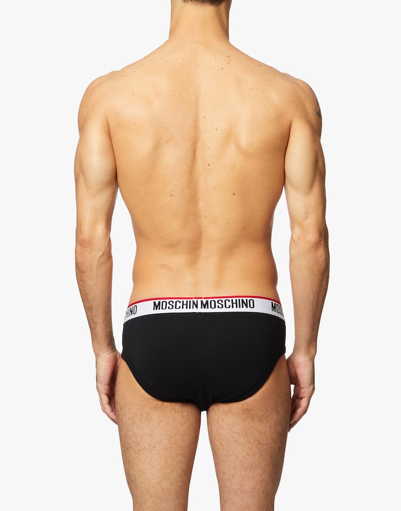Moschino 2 pack - slip in cotone - nero - immagine 3 Moschino 2 pack - slip in cotone - nero - immagine 3