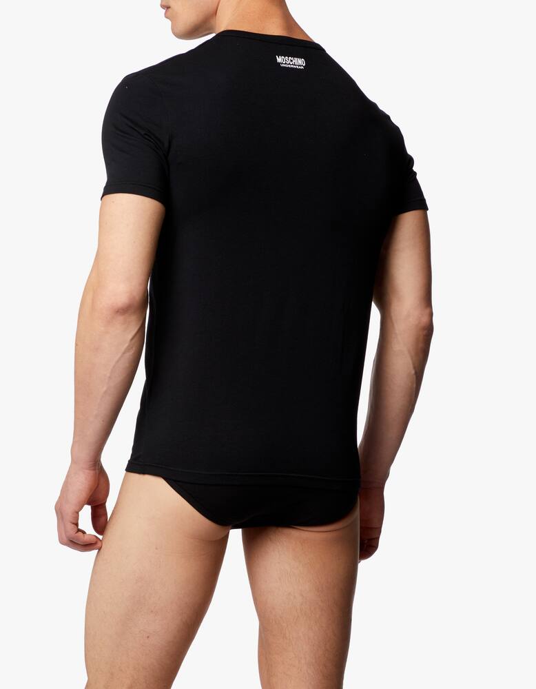 rinascente Moschino T-Shirt a tinta unita in Cotone - nero