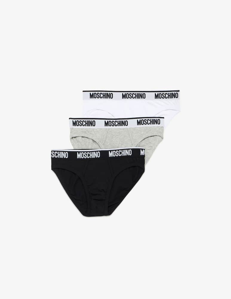 rinascente Moschino Slip logo 3 pack
