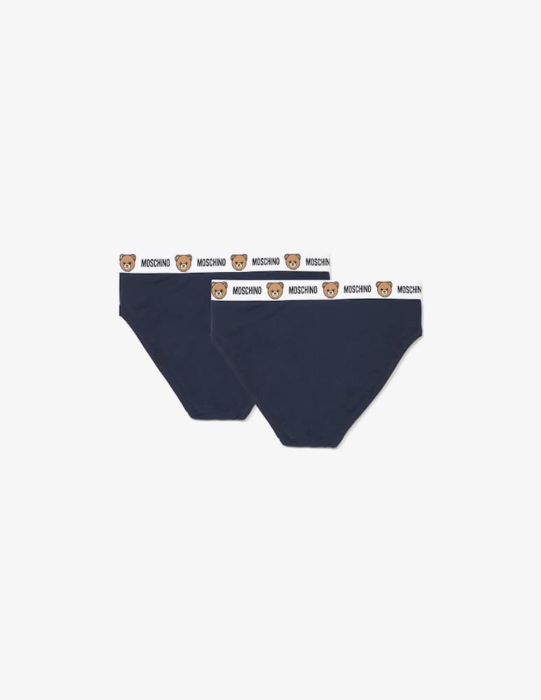 rinascente Moschino Slip con elastico logo teddy 2 pack