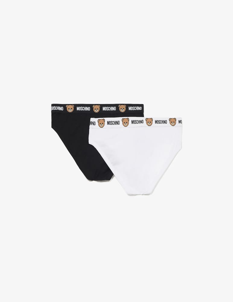 rinascente Moschino Slip con elastico logo Teddy 2 pack