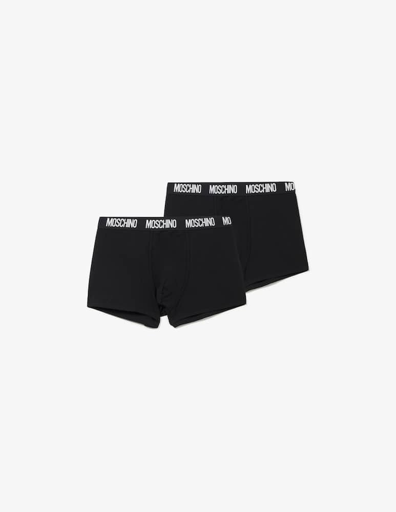 rinascente Moschino Boxer 2 pack logo elastico