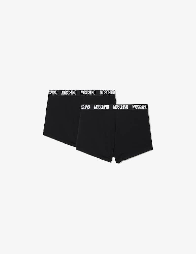 rinascente Moschino Boxer 2 pack logo elastico