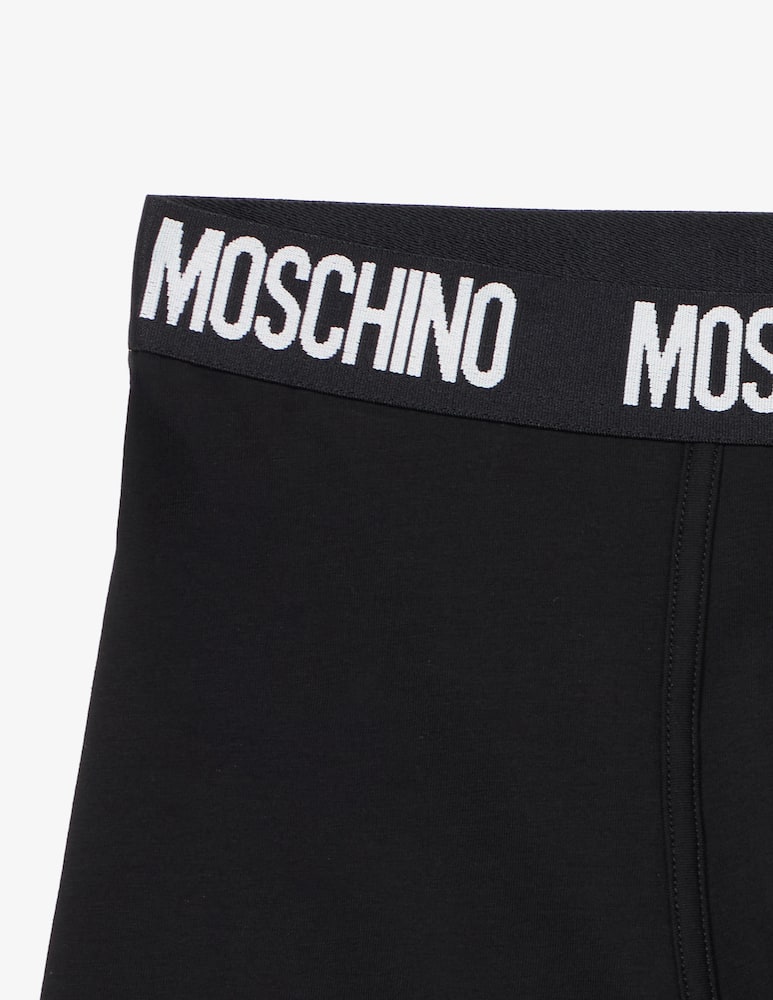 rinascente Moschino Boxer 2 pack logo elastico