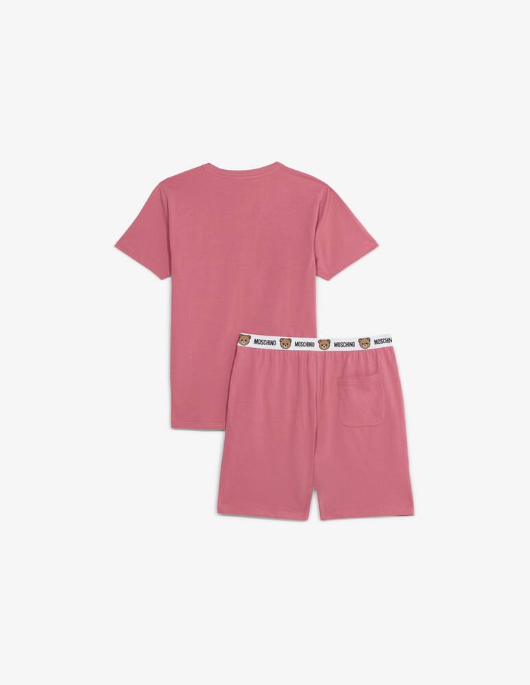 Moschino Pigiama corto con stampa orsetto - immagine 2