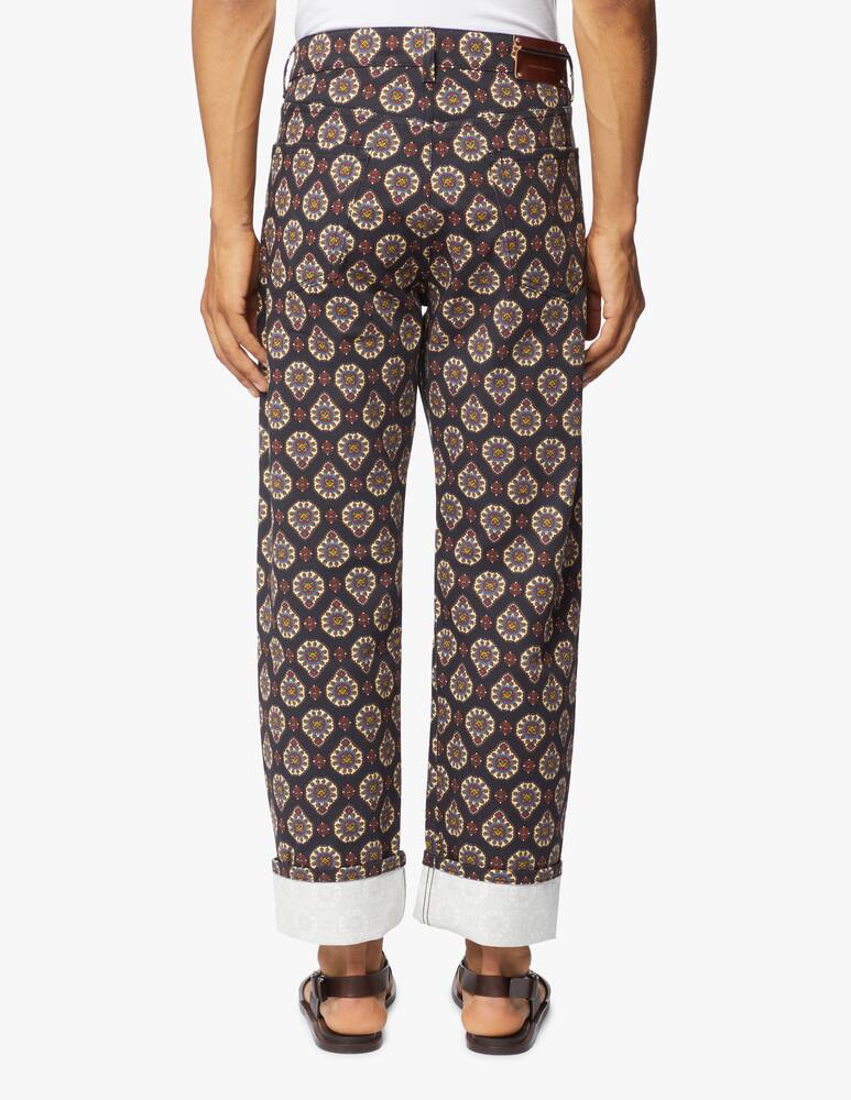 rinascente Dries Van Noten Pantero print jeans